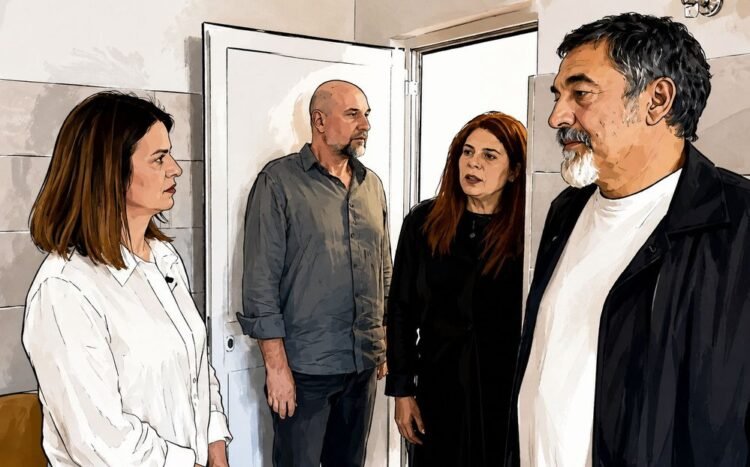 Katër zyrtarë festojnë që në konviktet e Vlorës studentët kanë më në fund banjo në dhomë