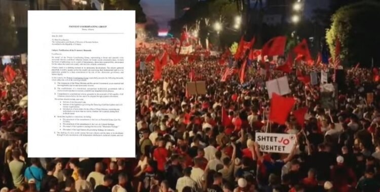 “Nga dorëheqja e Ramës te qeveria teknike”/ Protestuesit letër ambasadave perëndimore: 5 kërkesat e panegociueshme