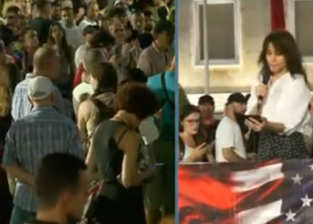Fjalimi i fortë i Elsa Demos në protestë: Pas Teatrit dogjën pyjet dhe ndërtuan resorte