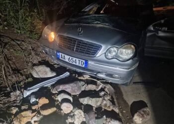Tragjike në Librazhd/ Guri shkëputet nga mali dhe i merr jetën 42-vjeçarit që lëvizte me makinë! (Pamje të Rënda)