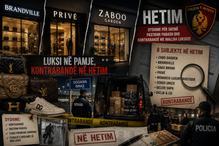 Policia bie në gjurmët e një skeme pastrimi parash me veshje luksoze? Kush fshihet pas Zaboo Garden, Brandville, Daka & Privé