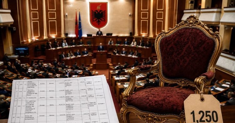 Peleshi hap thesin te Kuvendi: Karrige  1200 euro copa, për të ulur Zegjinenë dhe shokët e saj