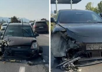Përfshihen në aksident tre makina në aksin Lezhë-Laç, plagoset një person!