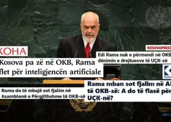 Rama zhgënjen Kosovën, asnjë fjalë për UÇK-në në fjalën para OKB-së