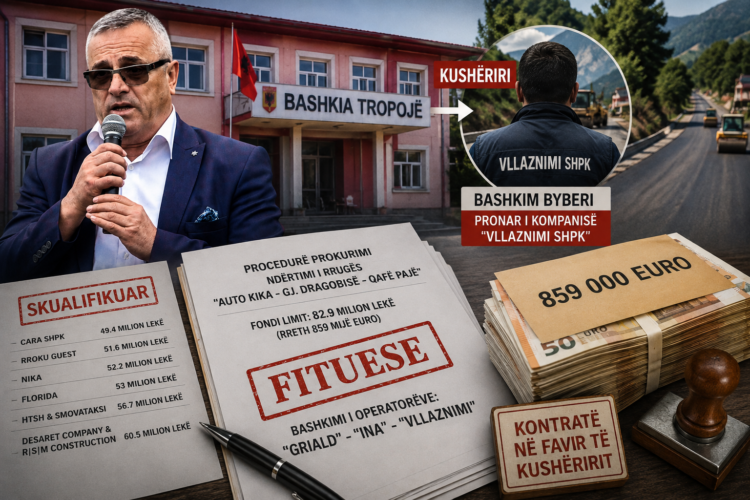 Bashkia e Tropojës si çiflig privat i Rexhë Byberit: Skualifikon ofertat më të mira, shkel vendimet e KPP dhe Gjykatës për t’i dhënë 859 mijë euro të tjera kompanisë së kushëririt