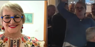 Video/ Delina Fico tregon pse i goditi protestuesit me shishe: Kishin 5 minuta që shanin Çuçin!