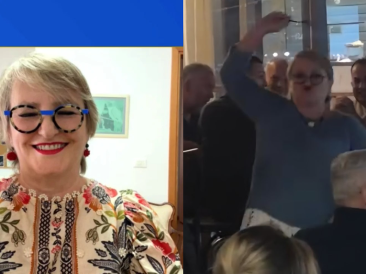 Video/ Delina Fico tregon pse i goditi protestuesit me shishe: Kishin 5 minuta që shanin Çuçin!
