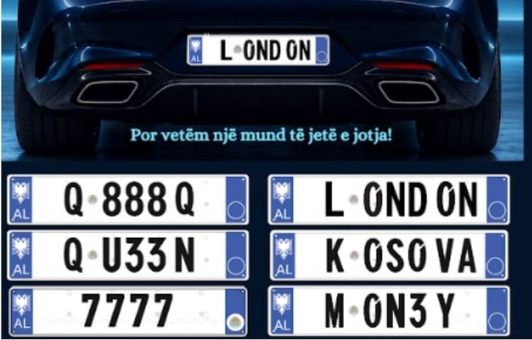 ‘LONDON’, ‘7777’…Hapet ankandi për tagart e personalizuara, ja 6 kombinimet e para